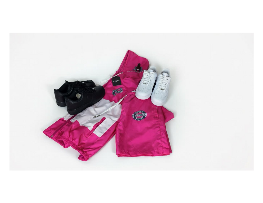 Windbreaker Set - (Pink)